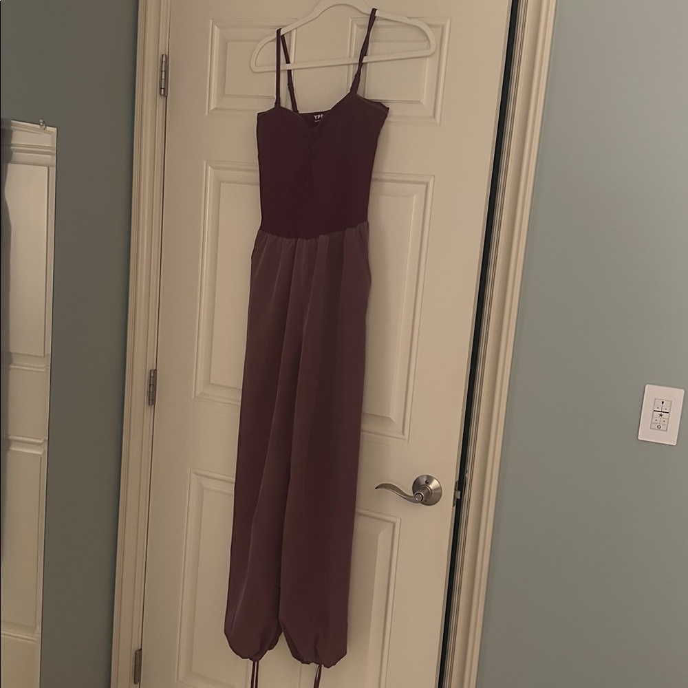 NWOT Abercrombie & Fitch Burgundy YPB Hybrid Jumpsuit